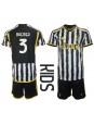 Juventus Gleison Bremer #3 Replika Hemmakläder Barn 2023-24 Kortärmad (+ byxor)